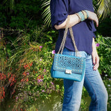Cork Hobo bag - Blue