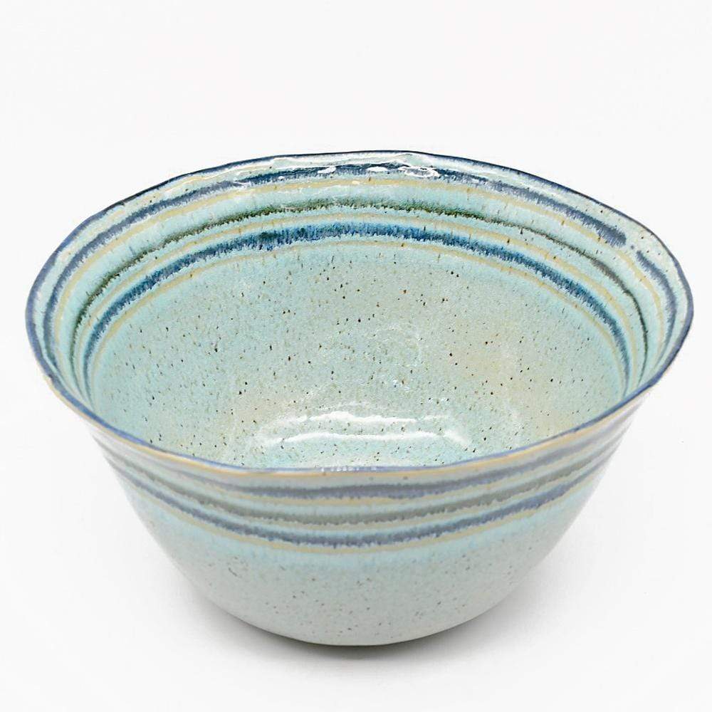 Madeira I Fine Stoneware Salad Bowl - Green