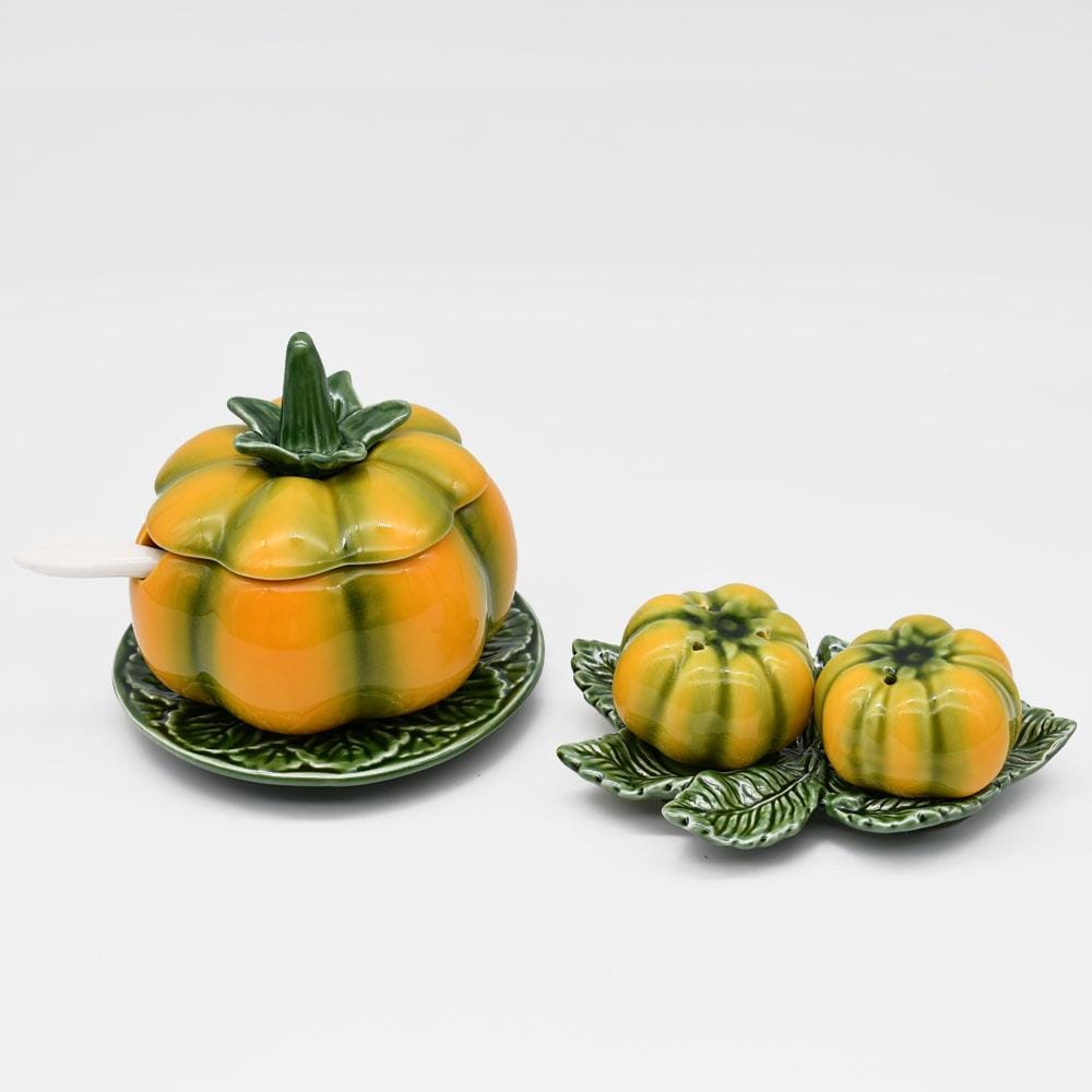 Salière & Poivrière en forme de citrouille