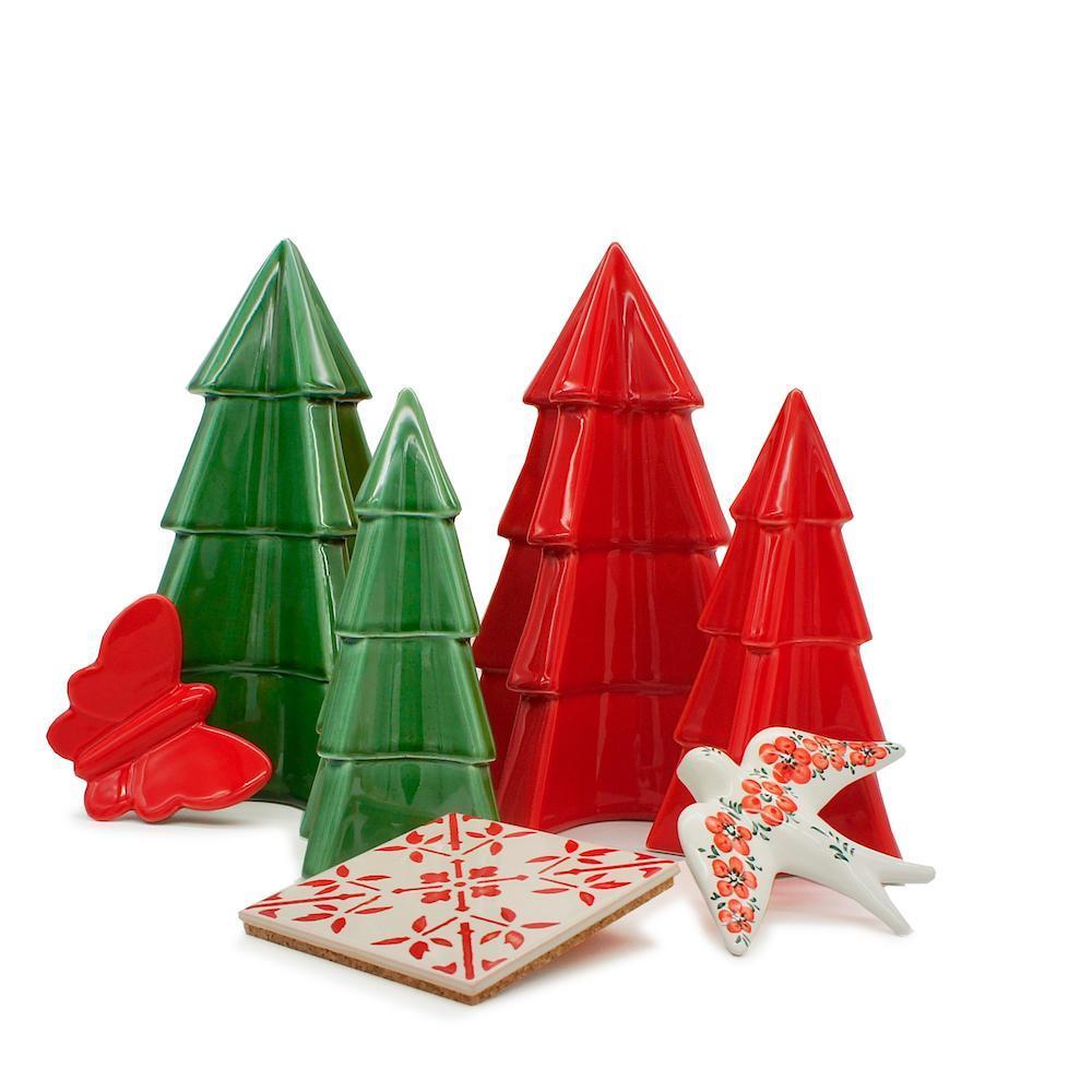 Ceramic Fir Tree - Red