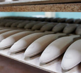 MEMORIA LUSA Ensemble de 2 sardines en céramique - Mauve