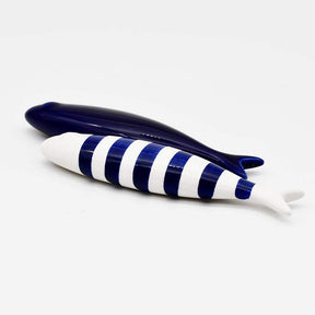 Sardine en faïence portugaise en vente en ligne Ensemble de 2 sardine en céramique - Bleu cobalt