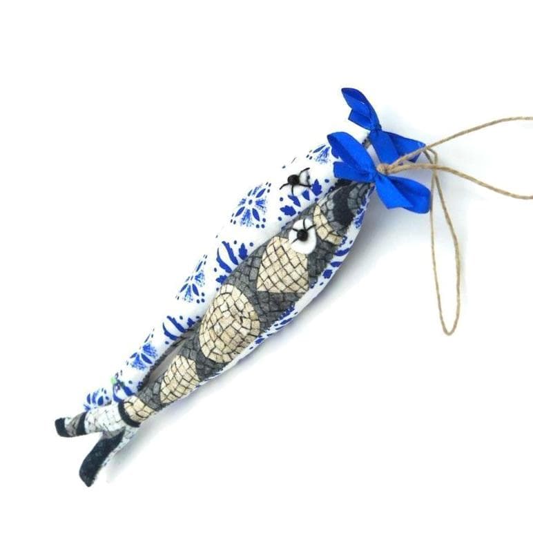 Sardine in fabric garnished with lavender I 16cm