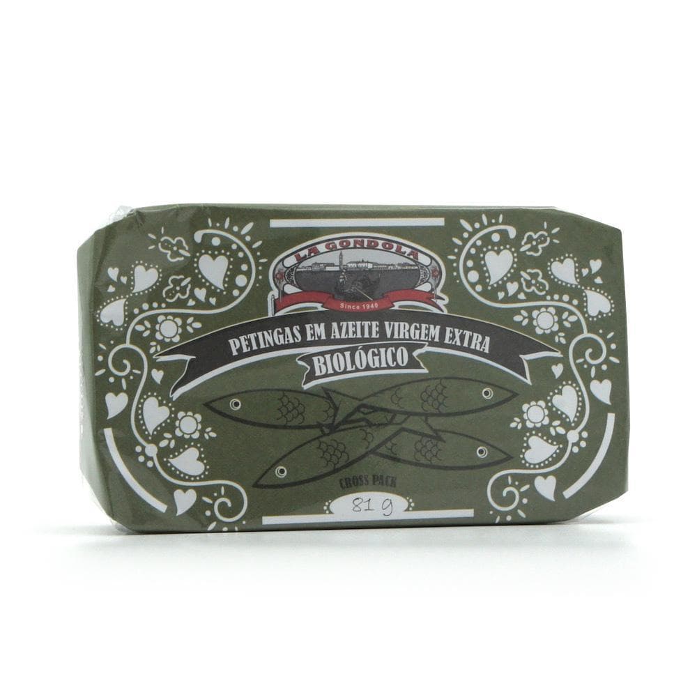Small sardines in organic virgin olive oil