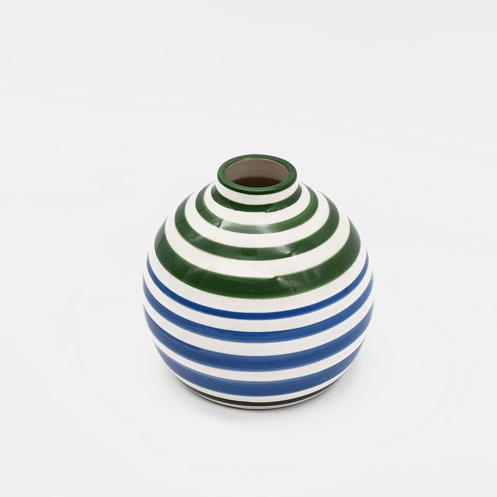 Soliflore boule vert et bleu I Vases en céramique du Portugal Soliflore boule - Vert