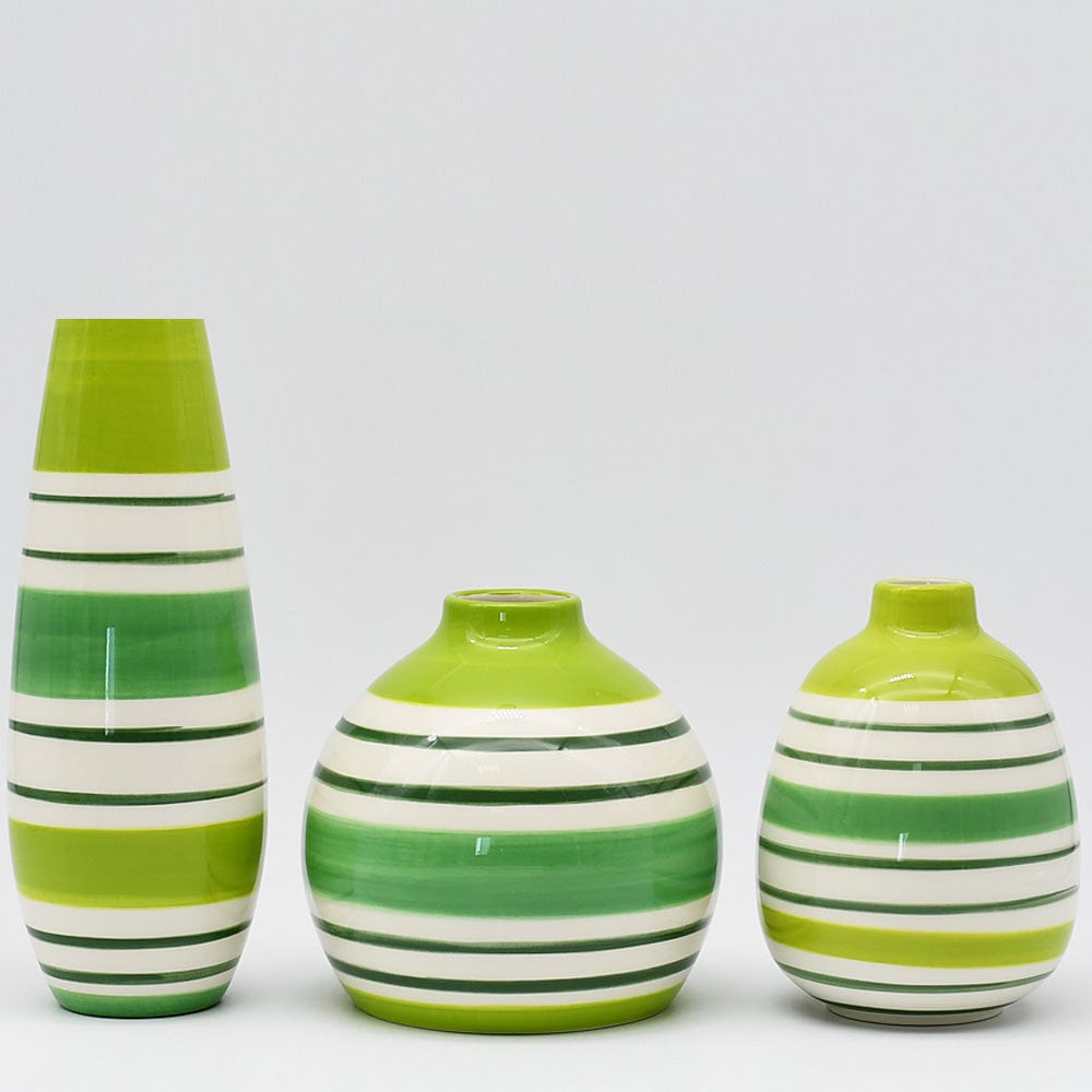 Soliflore long multicolore I Vases en céramique du Portugal Vase long - Vert