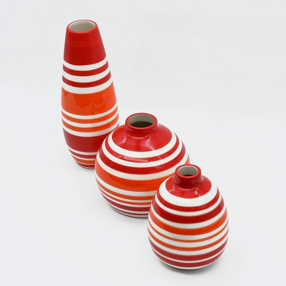 Soliflore long rouge et orange I Vases en céramique du Portugal Soliflore long - Rouge