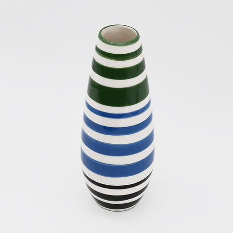Soliflore long vert, bleu et noir I Vases en céramique du Portugal Soliflore long - Vert