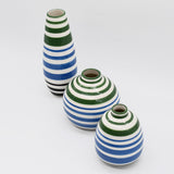 Soliflore long vert, bleu et noir I Vases en céramique du Portugal Soliflore long - Vert