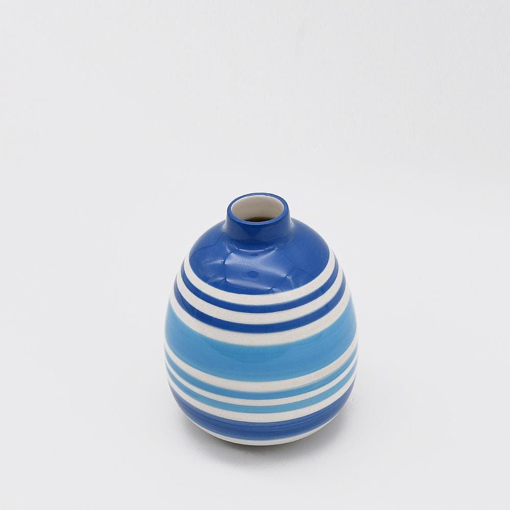 Soliflore ovale bleu I Vases en céramique du Portugal Soliflore ovale - Bleu