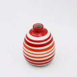 Soliflore ovale rouge et orange I Vases en céramique du Portugal Soliflore ovale - Rouge