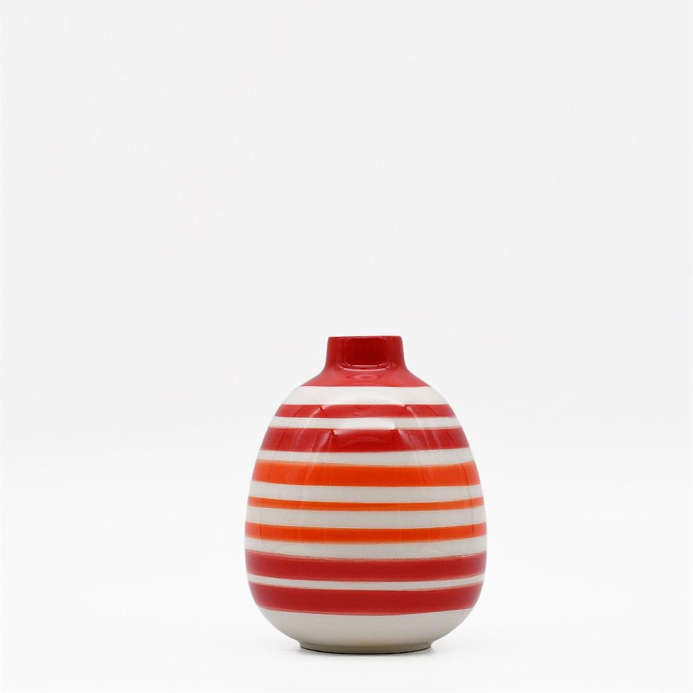 Soliflore ovale rouge et orange I Vases en céramique du Portugal Soliflore ovale - Rouge