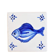 Sous plat Azulejo Peixe I Azulejo du Portugal Azulejo 14x14cm - Peixe