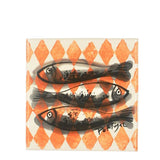 Sous plat Azulejo Sardinha bleu I Azulejo du Portugal Dessous de plat Sardinha Pop - 15cm Orange