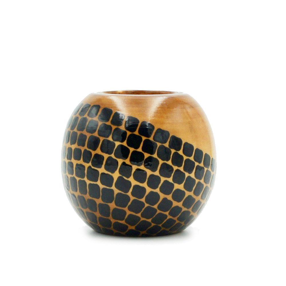 Calçada I Candle Holder - Black