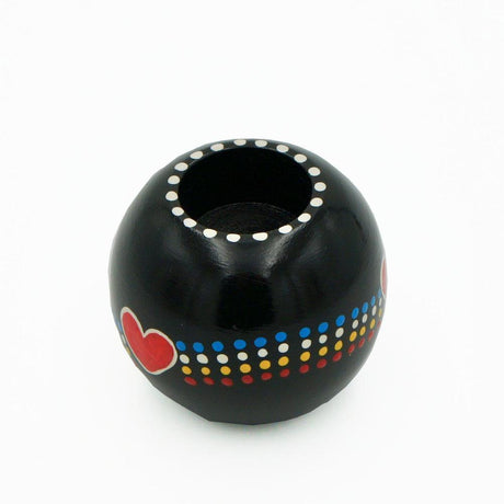 Candle Holder I Hand-painted wood