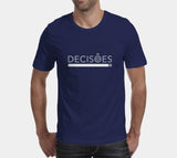 Decisões I Unisex T-shirt - Navy Blue