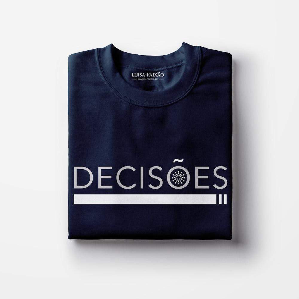 Decisões I Unisex T-shirt - Navy Blue