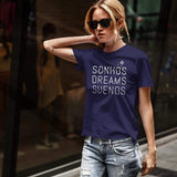 Sonhos I Unisex T-shirt - Navy Blue