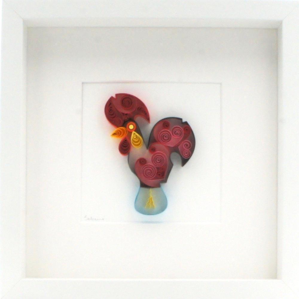 Rooster of Barcelos I Quilling Painting