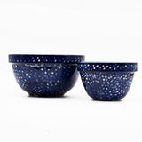 Taca cozinha 24 abbey azul branco