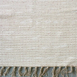 Traditional Portuguese rug 140x70 - Beige & White