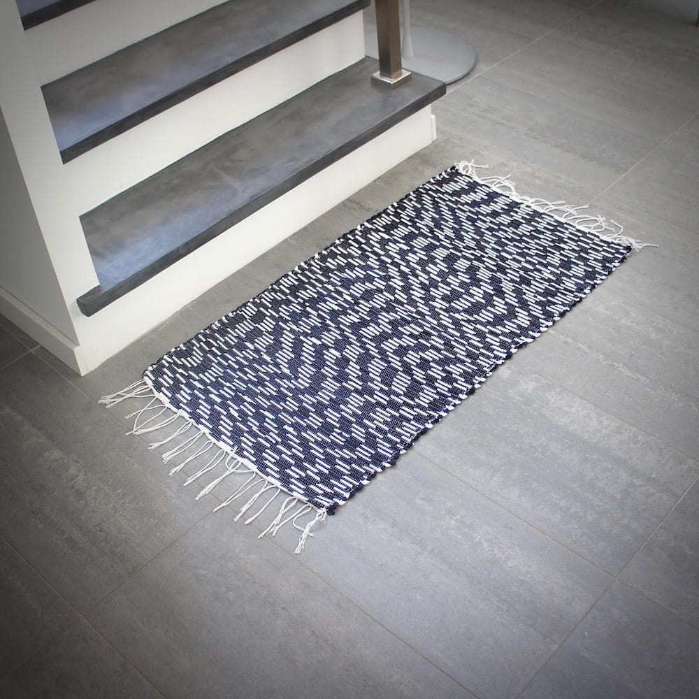 Traditional Portuguese rug 100x50 - Blue & White