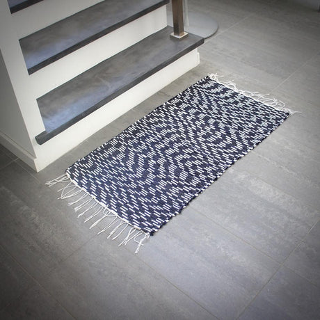 Traditional Portuguese rug 100x50 - Blue & White
