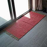 Traditional Portuguese rug 140x70 - Red & White
