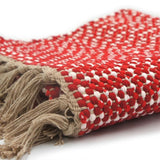 Traditional Portuguese rug 140x70 - Red & White