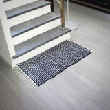 Traditional Portuguese rug 100x50 - Black & White