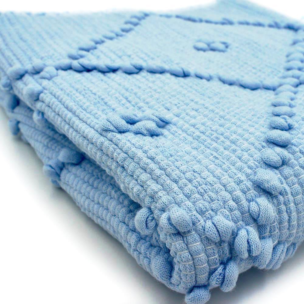 Traditional Portuguese rug 100x50 - Sky blue