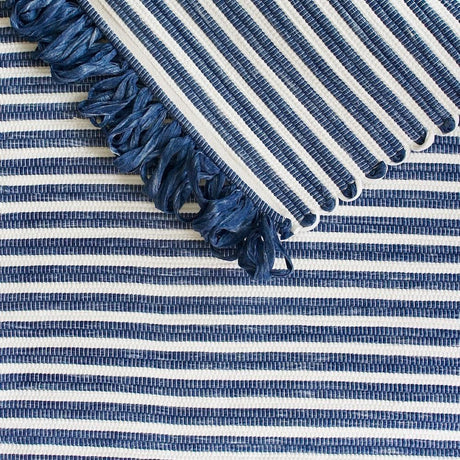 Tapis coton 70x50 Bleu