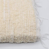 Tapis coton blanc écru tissé au Portugal Tapis en coton Blanc écru