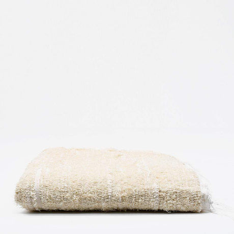 Tapis coton blanc écru tissé au Portugal Tapis en coton Blanc écru