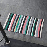 Large-striped cotton rug