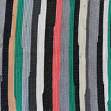 Large-striped cotton rug