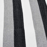 Tapis coton tressé Multicolore I Tapis artisanal portugais Tapis en coton rayé gris