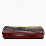 Tapis en coton fin 210x150 I Artisanat du Portugal en ligne Tapis fin en coton 210x150 - Rouge Noir & Rouge