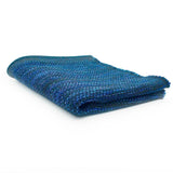 Regional dark blue cotton rug