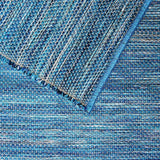 Turquoise blue regional cotton rug