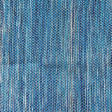 Turquoise blue regional cotton rug