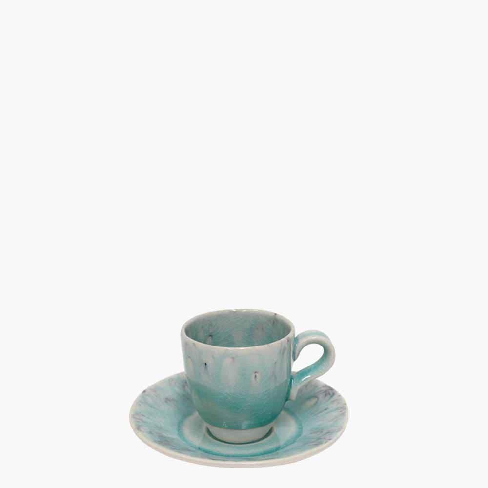 Madeira I Fine Stoneware Coffee Cup - Green