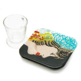 Amália I Fused glass cup and saucer
