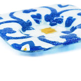 Azulejos I Fused glass cup and saucer