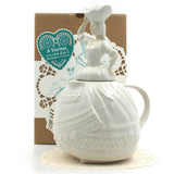 Varina I White teapot