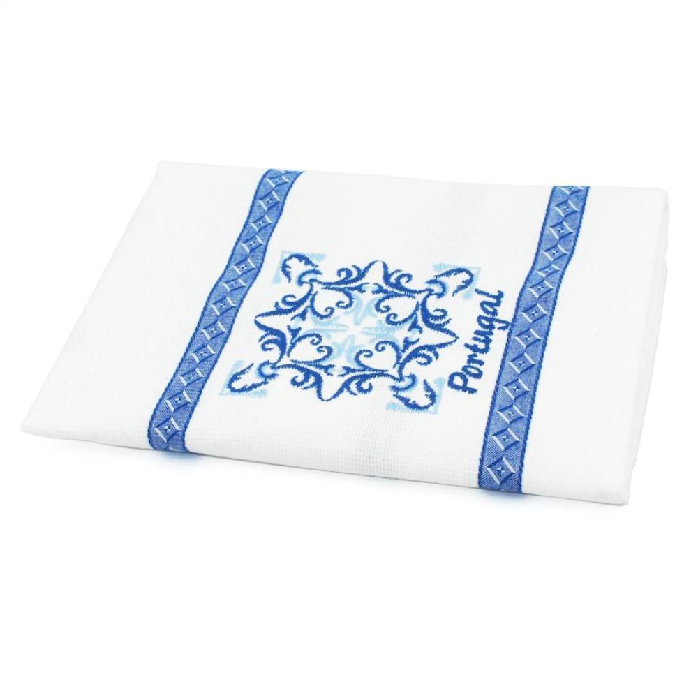 Torchon de cuisine brodé "Azulejos"