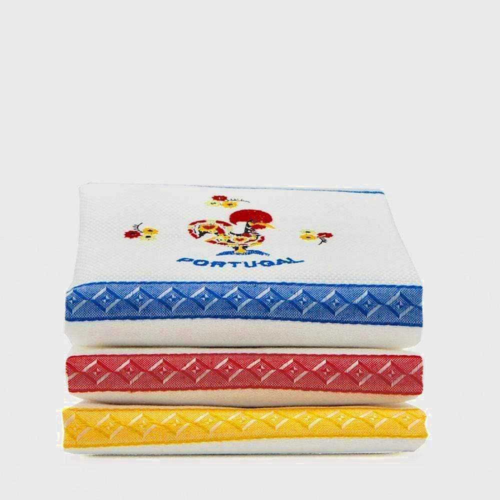 Torchon de cuisine brodé I Motifs Coq portugais I Galo Torchon de cuisine brodé "Galo"
