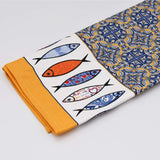 Torchon de cuisine portugais 100% coton Torchon de cuisine "Sardinha" Motif 6