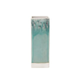 Vase carré en grès "Madeira" - Vert